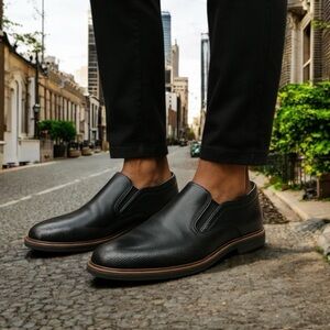 FLUCHOS Fenix F0205 Leather Loafers in Black EU 43 ( US 10 / 10.5 )